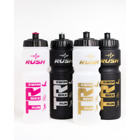 Bidon TRIATHLON RUSH - Black Mat GOLD - 750ml | Les4Nages