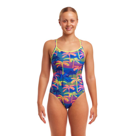 Funkita Palm A Lot - Diamond Back - Maillot de bain Femme Natation 1 piece | Les4Nages Funkita Palm A Lot - Diamond Back - Maillot de bain Femme Natation 1 piece | Les4Nages