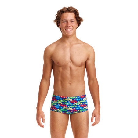 Funky Trunks Boy (8/14 ans) Car Stacker - Boxer Natation Garçon | Les4Nages Funky Trunks Boy (8/14 ans) Car Stacker - Boxer Natation Garçon | Les4Nages