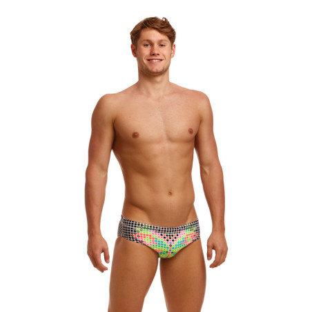 Funky Trunks Snow Flyer Brief - Maillot Natation Homme | Les4Nages Funky Trunks Snow Flyer Brief - Maillot Natation Homme | Les4Nages