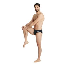 Arena Solid Team Swim Brief Black White - Maillot de bain Homme