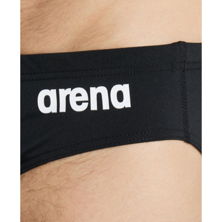 Arena Solid Team Swim Brief Black White - Maillot de bain Homme | Les4Nages
