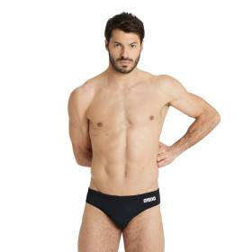 Arena Solid Team Swim Brief Black White - Maillot de bain Homme