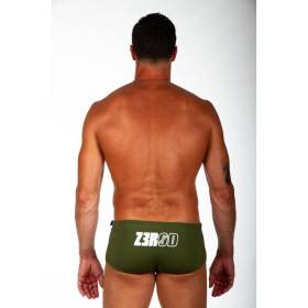 ZEROD Trunks Khaki Dark Grey - Boxer Natation Homme