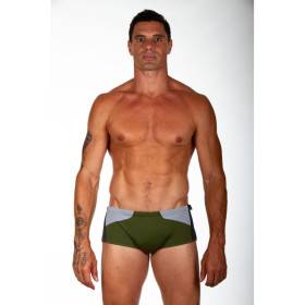 ZEROD Trunks Khaki Dark Grey - Boxer Natation Homme