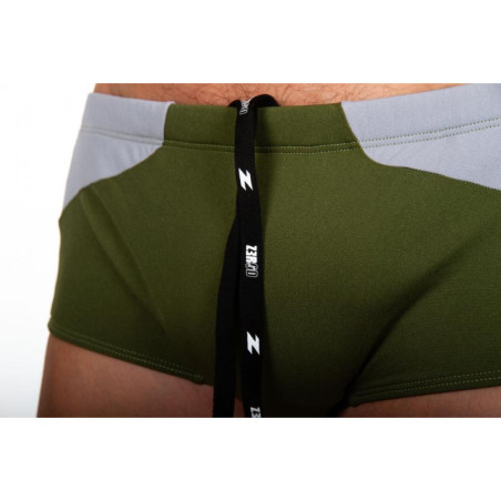 ZEROD Trunks Khaki Dark Grey - Boxer Natation Homme | Les4Nages