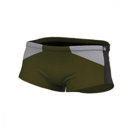 ZEROD Trunks Khaki Dark Grey - Boxer Natation Homme | Les4Nages