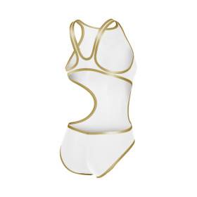 ARENA One Biglogo - White Gold R - Maillot Natation Femme 1 piece