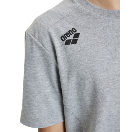 Tee shirt Arena TEAM T-SHIRT PANEL MEDIUM GREY HEATHER - Tee shirt unisexe | Les4Nages