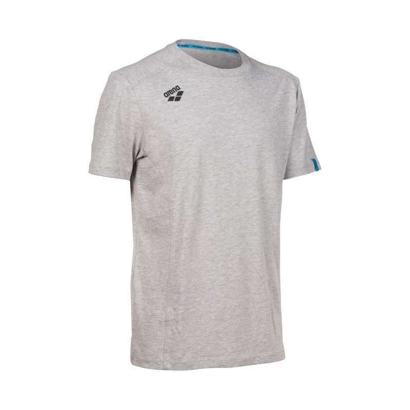 Tee shirt Arena TEAM T-SHIRT PANEL MEDIUM GREY HEATHER - Tee shirt unisexe | Les4Nages