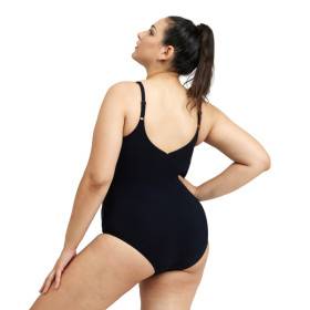 Arena Bodylift JEWEL Plus R Black Rose Violet - Maillot Grandes tailles Aquagym et Natation