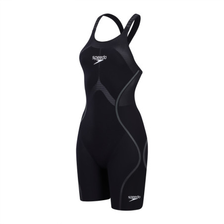 SPEEDO FastSkin LZR PURE INTENT 2.0 OpenBack Kneeskin Dos Ouvert- Black -Combinaison Natation Competition Femme | Les4Nages SPEEDO FastSkin LZR PURE INTENT 2.0 OpenBack Kneeskin Dos Ouvert- Black -Combinaison Natation Competition Femme | Les4Nages