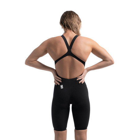 SPEEDO FastSkin LZR PURE VALOR 2.0 OpenBack Kneeskin Dos Ouvert - Black - Combinaison Natation Competition Femme | Les4Nages SPEEDO FastSkin LZR PURE VALOR 2.0 OpenBack Kneeskin Dos Ouvert - Black - Combinaison Natation Competition Femme | Les4Nages