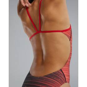 TYR Speedwrap CutOutfit Red - Maillot Natation Femme 1 pièce