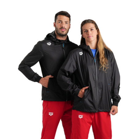 Veste coupe-vent Arena Windbreaker Solid Black | Les4Nages Veste coupe-vent Arena Windbreaker Solid Black | Les4Nages