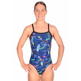 MAKO Venice Night - Dos Nereid - Maillot Femme Natation