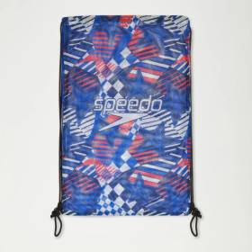 Speedo Printed Mesh Bag Red Blue