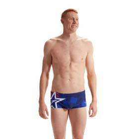 SPEEDO Placement Digital Brief Blue Red - Maillot Natation