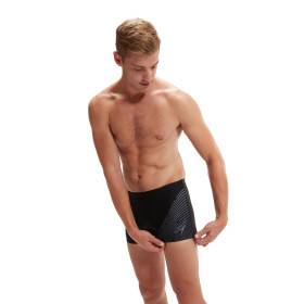 SPEEDO Medley Logo Aquashort Black Green - Boxer Natation