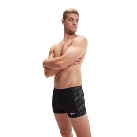 SPEEDO H Boom Panel Aquashort Black White - Boxer Natation