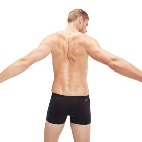 SPEEDO H Boom Panel Aquashort Black Blue - Boxer Natation