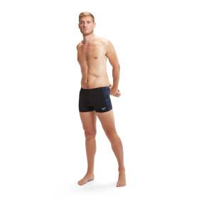 SPEEDO H Boom Panel Aquashort Black Blue - Boxer Natation
