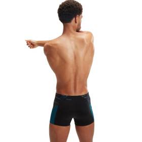 SPEEDO Aquashort SPLICE Black Blue - Boxer homme natation