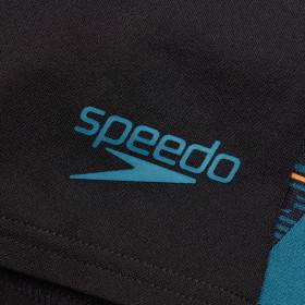 SPEEDO Aquashort SPLICE Black Blue - Boxer homme natation