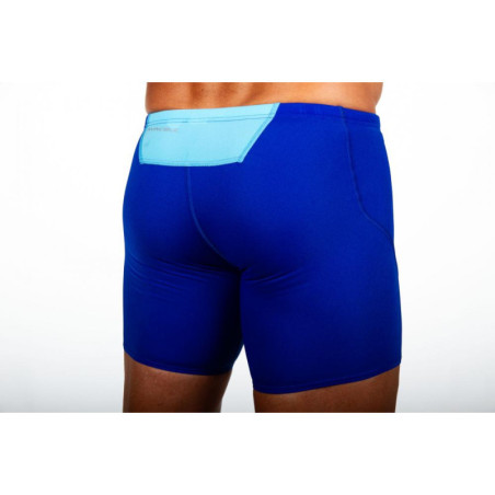 ZEROD BOXER Blue Light Blue - Aquashort boxer Natation Homme | Les4Nages