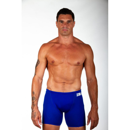 ZEROD BOXER Blue Light Blue - Aquashort boxer Natation Homme | Les4Nages
