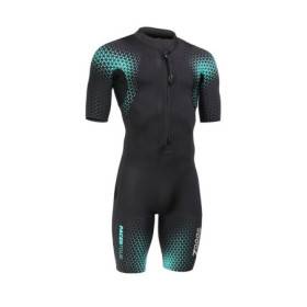 Zoggs PACER TOUR SHORTY MAN Black Blue - Combinaison Swimrun Homme