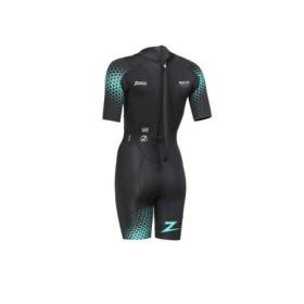 Zoggs PACER Tour SHORTY Black Blue - Combinaison Swimrun Femme
