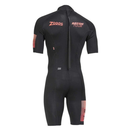 Zoggs RECON Tour Shorty Homme Black Red - Combinaison Eau Libre | Les4Nages