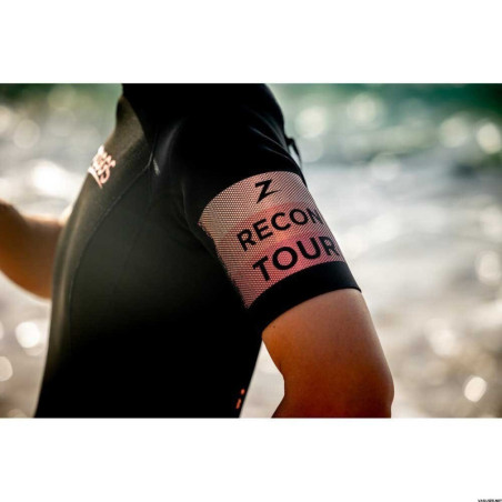 Zoggs RECON Tour Shorty Femme Black Red - Combinaison Eau Libre | Les4Nages
