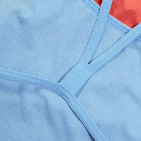 SPEEDO Solid VBack Pink Blue - Maillot de Bain Femme 1 piece | Les4Nages