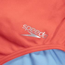 SPEEDO Solid VBack Pink Blue - Maillot de Bain Femme 1 piece