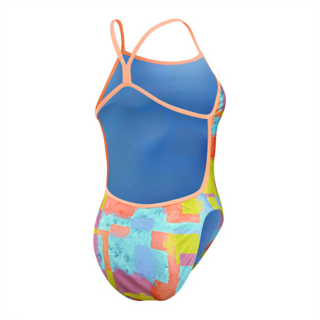 SPEEDO Allover Digital VBack Pink Yellow - Maillot de Bain Femme 1 piece | Les4Nages SPEEDO Allover Digital VBack Pink Yellow - Maillot de Bain Femme 1 piece | Les4Nages