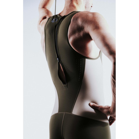 ZEROD RACER CEDAR GREEN - Trifonction Triathlon Homme sans manches | Les4Nages