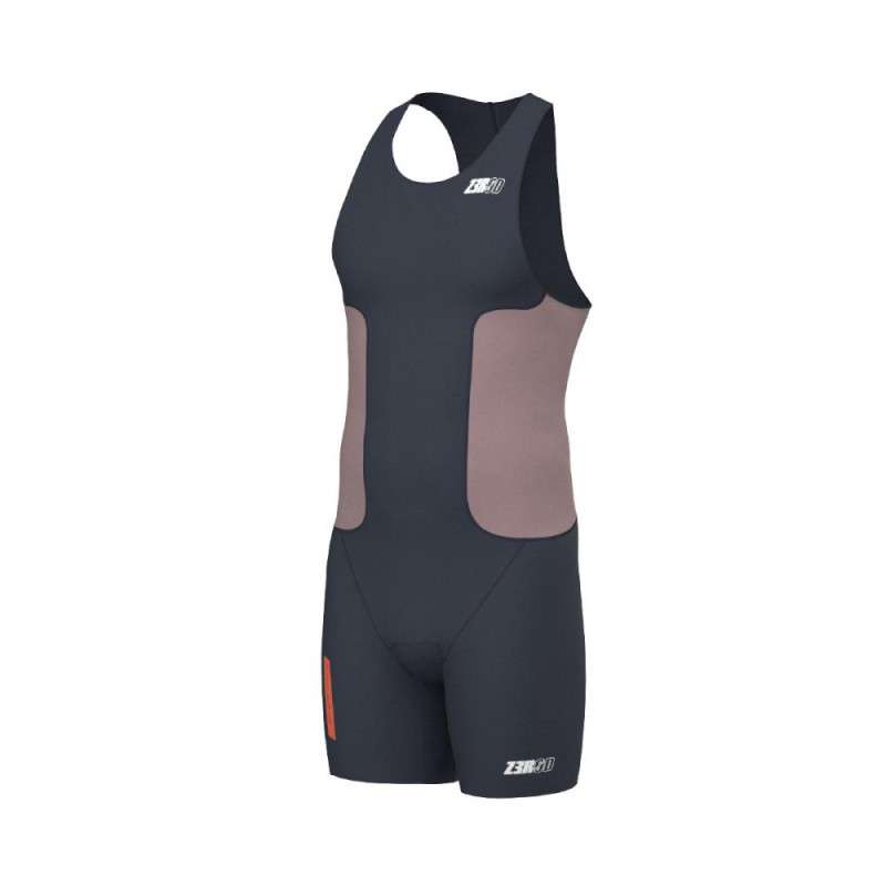 Trifonction Triathlon ZEROD RACER Homme Cinder Grey sans manches