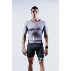ZEROD TTSuit RACER Cinder Grey - Trifonction Triathlon Homme manches courtes