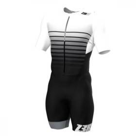 Trifonction Triathlon ZEROD TTSuit RACER HOMME Faded Mariniere Avec Manches