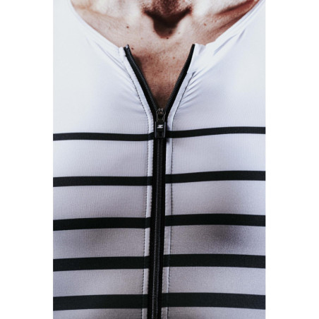 ZEROD TTSuit RACER Faded Mariniere - Trifonction Triathlon Homme manches courtes | Les4Nages ZEROD TTSuit RACER Faded Mariniere - Trifonction Triathlon Homme manches courtes | Les4Nages