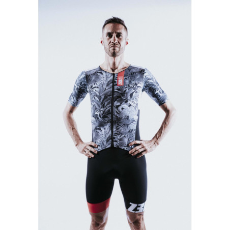 ZEROD TTSuit RACER HOMME Tropadelic - Trifonction Triathlon Homme manches courtes | Les4Nages ZEROD TTSuit RACER HOMME Tropadelic - Trifonction Triathlon Homme manches courtes | Les4Nages