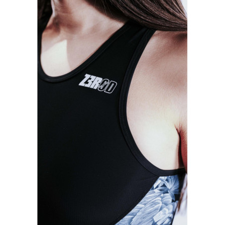 ZEROD RACER Tropadelic - Trifonction Triathlon Femme sans manches | Les4Nages ZEROD RACER Tropadelic - Trifonction Triathlon Femme sans manches | Les4Nages