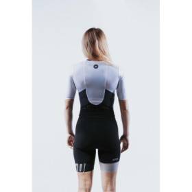Trifonction Triathlon ZEROD TTSuit RACER FEMME Faded Mariniere Avec Manches