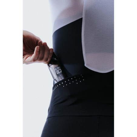 Trifonction Triathlon ZEROD TTSuit RACER FEMME Faded Mariniere Avec Manches | Les4Nages