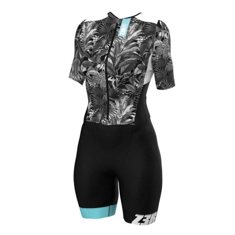 Trifonction Triathlon ZEROD TTSuit RACER FEMME Tropadelic Avec Manches