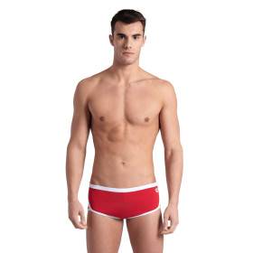 Arena ICONS Swim Low Waist Short Solid Red White - Boxer Natation Homme
