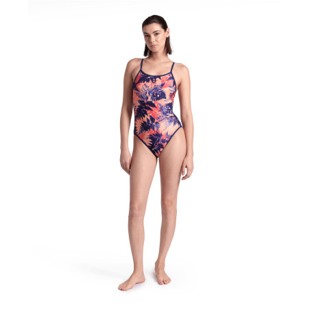 Arena REVERSIBLE Challenge Back NAVY-MULTI - Maillot Natation Femme 1 piece | Les4Nages
