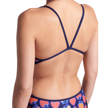 Arena REVERSIBLE Challenge Back NAVY-MULTI - Maillot Natation Femme 1 piece | Les4Nages